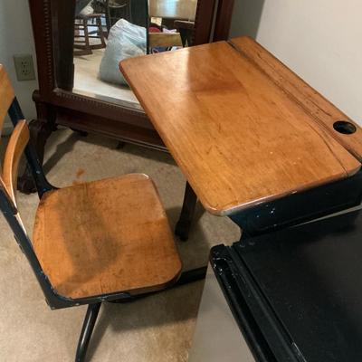 Antique School Desk