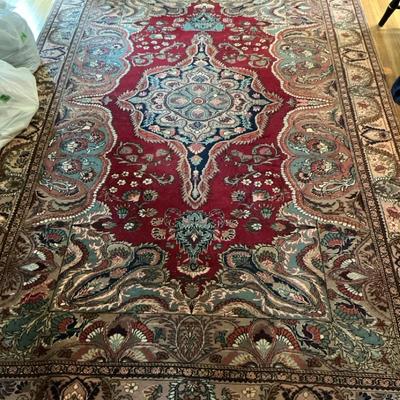 Wool Blend Rug With Center Medallion 46x123 