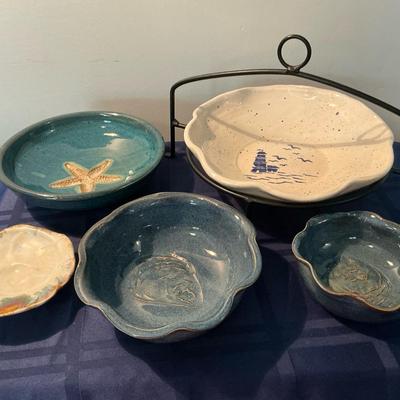 Artisan Made Nautical Pottery Pieces 