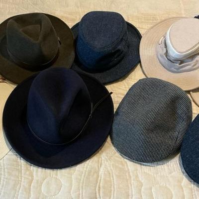 Mens size 7.5 Hats - Tilley, Stetson, Pendleton
