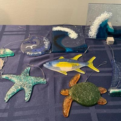 Artisan Made Blown Glass Nautical Sea Creatures 