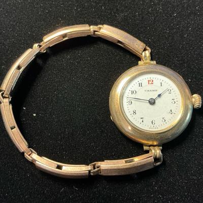 10k Gold Champ Wristwatch 
