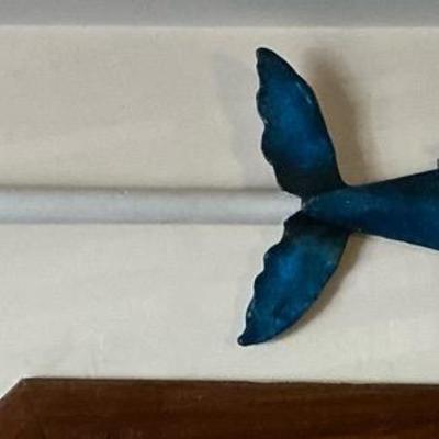 Whale Handpainted Decorative Oar