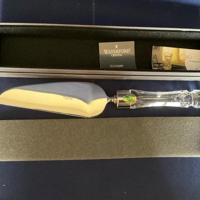 Waterford Crystal Cake Slicer And Server NEW