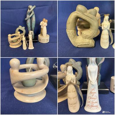 Mixed Materials Love Sculptures