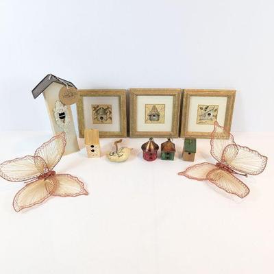 Lot #166 - Decorative Bird & Butterfly Themed Lot