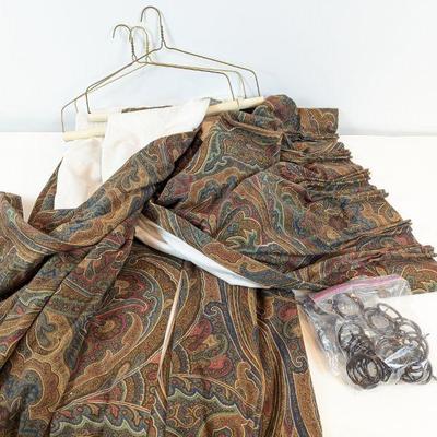 Lot #126 - Custom Drapery Panels