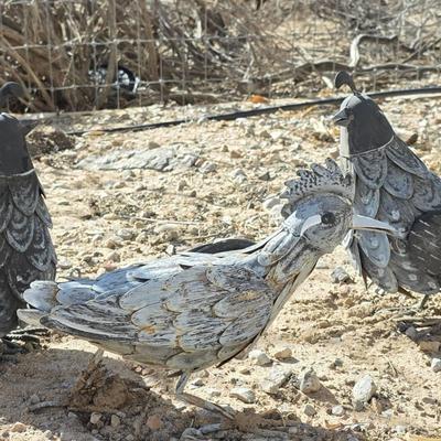 Metal Birds of the Southwest: Quail & Roadrunner