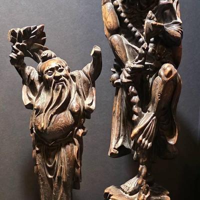 Tallest Chinese Carved Statues (Wood)