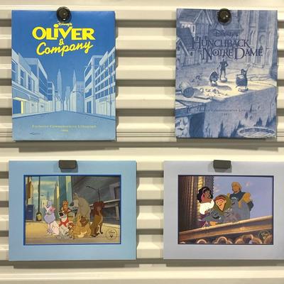 Disney’s Oliver & Company And The Hunchback Of Notre Dame  Commemorative Lithographs