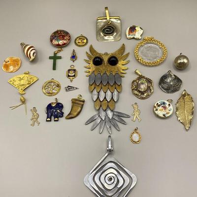 Assorted  Costume Pendants 