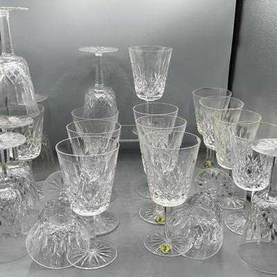 Waterford Lismore Claret Wine Glasses 