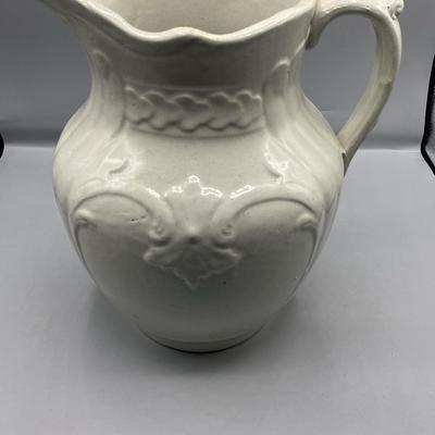 Vintage Stoneware Water Pitcher 