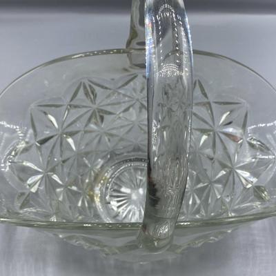 Clear Glass Basket 