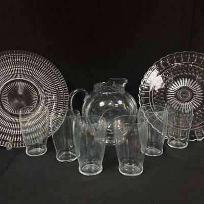 Iridescent glassware