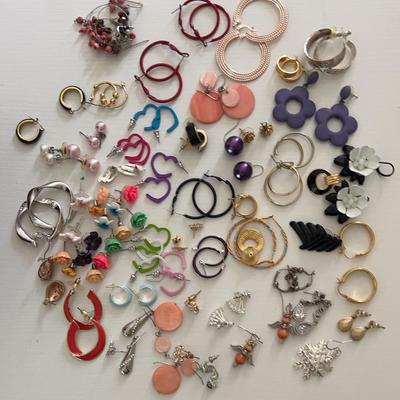 Large Earring Lot 