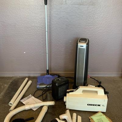 Shark, Oreck, And 2 Heaters 