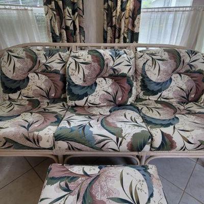 Rattan sofa