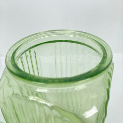 LOT 296: Lidded Uranium Glass Jars