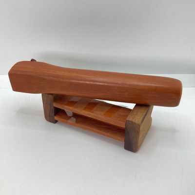 LOT 170: Pair of Wooden Kaleidoscopes w/ base