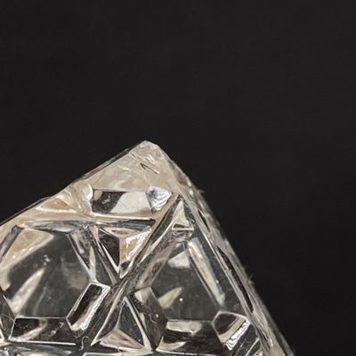 LOT 235: Three Stunning Vintage Glass / Crystal Perfume Bottles with Stoppers