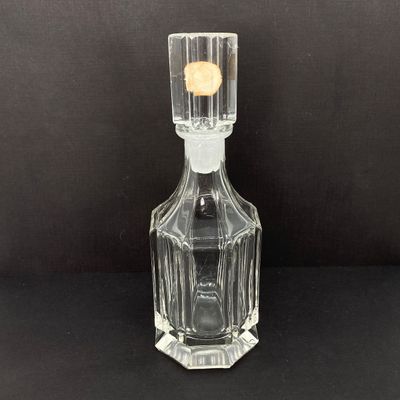 LOT 235: Three Stunning Vintage Glass / Crystal Perfume Bottles with Stoppers