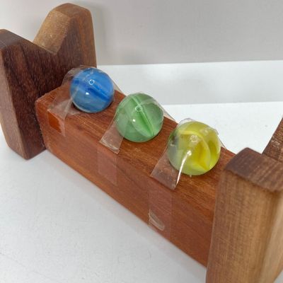 LOT 170: Pair of Wooden Kaleidoscopes w/ base