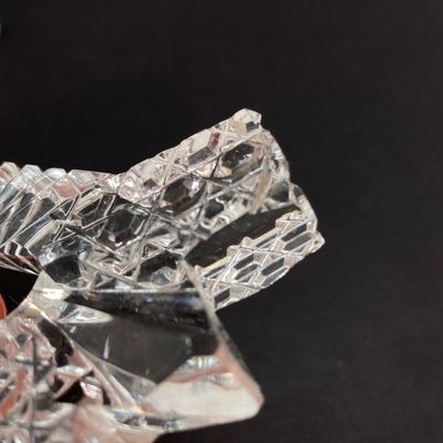 LOT 235: Three Stunning Vintage Glass / Crystal Perfume Bottles with Stoppers