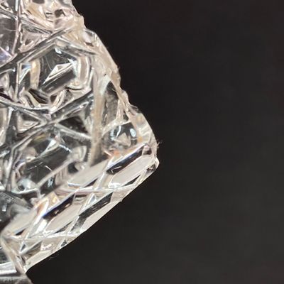 LOT 235: Three Stunning Vintage Glass / Crystal Perfume Bottles with Stoppers