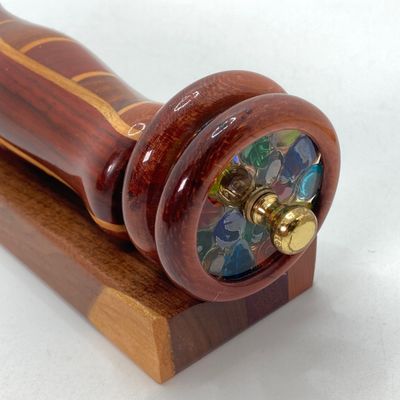 LOT 170: Pair of Wooden Kaleidoscopes w/ base