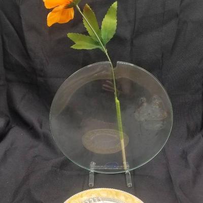 (MDR3042) Contemporary Flower Vase With Candle Plate