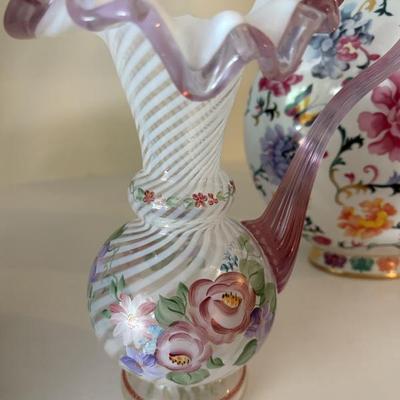 commemorative Fenton pticher