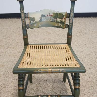 1225	L HITCHCOCK *GEORGE WASHINGTON'S MT VERNON* CANE SEAT CHIAR
