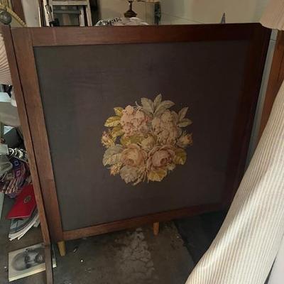 Antique Fire screen