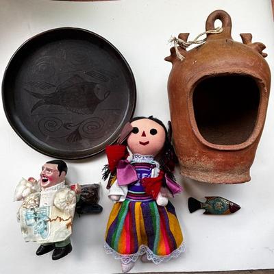Lot #180 - Vintage Mexican Pottery and Folk Art Collection