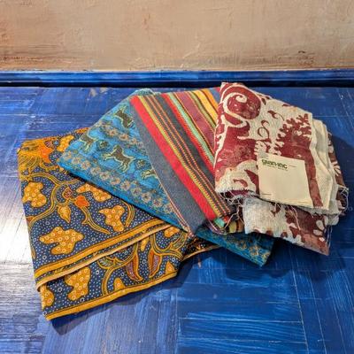 Lot #158 - Brightly Colored Ethnic Fabric Collection