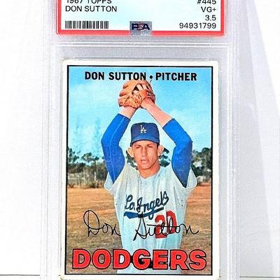 1967 Topps Don Sutton – PSA 3.5 VG+ Dodgers