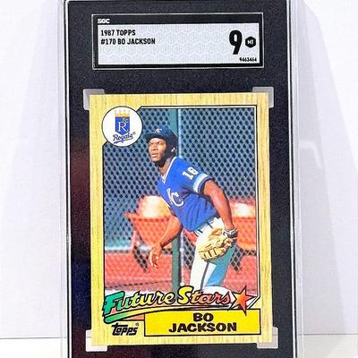 1987 Topps Bo Jackson Future Stars SGC 9 Mint