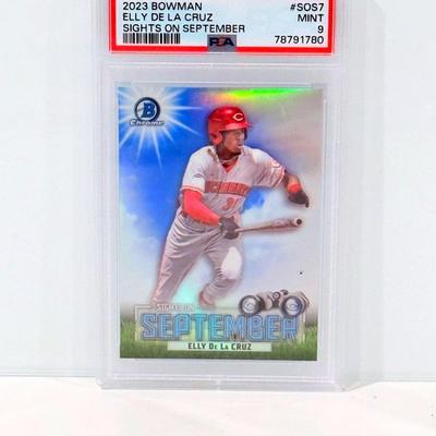 2023 Bowman Chrome Elly De La Cruz “Sights on September” Rookie Card – PSA 9