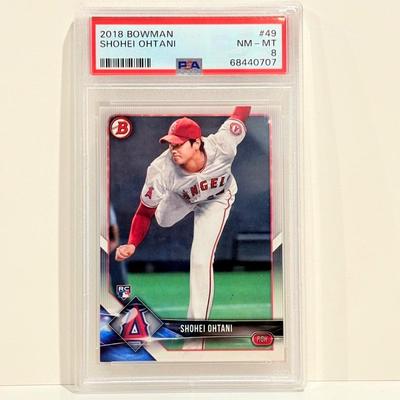 2018 Bowman Shohei Ohtani Rookie Card PSA 8 NM-MT #49