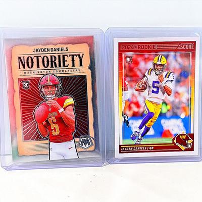Jayden Daniels 2024 Rookie Card Lot – Score & Mosaic Notoriety