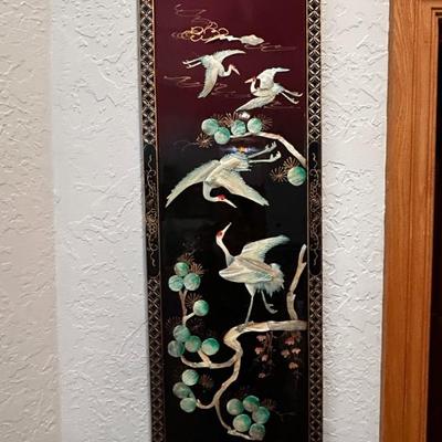 hand painted cut paper