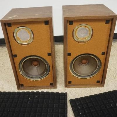 1271	KLH MODEL SIX SPEAKERS, LOSS TO CABINETS, APPROXIMATELY 12 3/4 IN X 11 3/ IN X 23 1/2 IN
