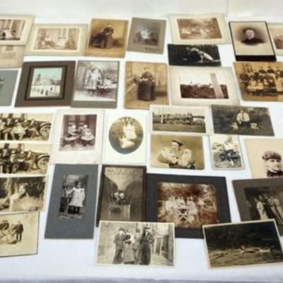 1212	LARGE ASSORTMENT OF ANTIQUE PHOTOS
