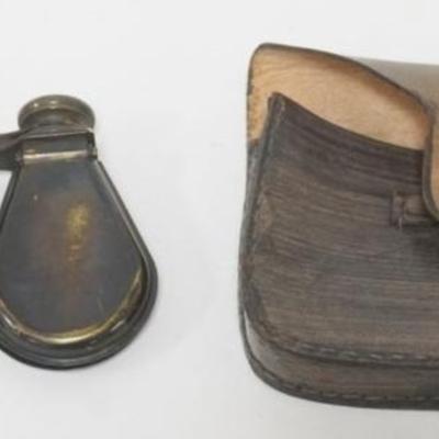 1230	BRASS FOLDING FIELDGLASS WITH LEATHER POUCH, R & J BECK LTD, LONDON 1914
