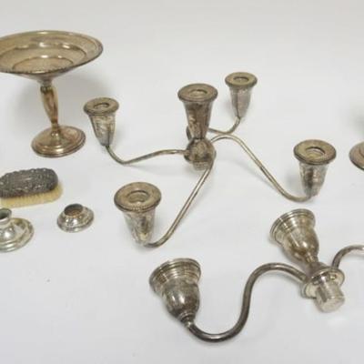 1223	GROUP OF ASSORTED WEIGHTED STERLING SILVER ITEMS
