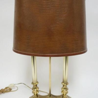 1247	BRASS BOUILLOTTE TABLE LAMP, APPROXIMATELY 12 IN X 7 IN X 25 IN H
