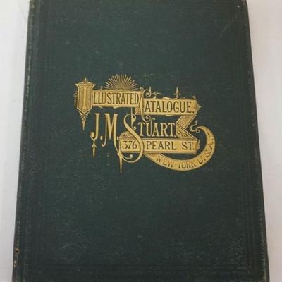 1171	1871 JM STUART FURNITURE BOOK, SPINE LOOSE, APPROXIMATELY 7 3/4 IN X 10 1/8 IN

