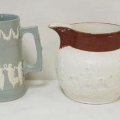 1130	GROUP OF ASSORTED COPELAND PITCHERS, LARGEST APPROXIMATELY 6 1/2 IN X 5 IN X 4 3/4 IN
