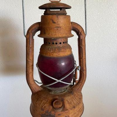Red vintage lamps 